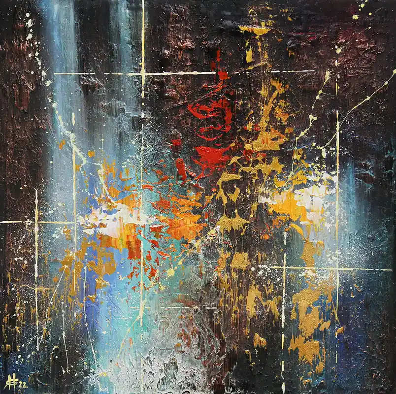 G. Hung: "Power of Earth II", Originalgemälde (Unikat) Meistverkauft