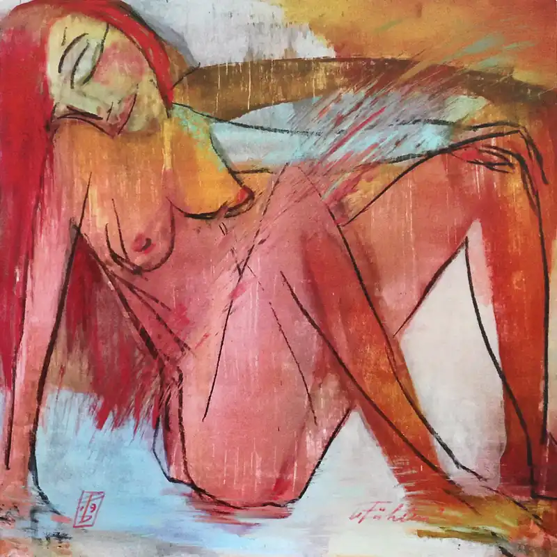 Schnäppchen D. Hille: "Seltene 3, Nr. 2/3", digitale Grafik auf Aludibond