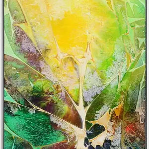 Ausverkauf G. Hung: "Nature Rising I", gerahmtes Originalgemälde (Unikat)