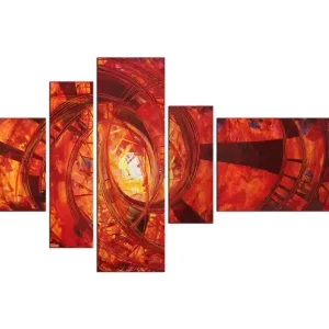 R. König: "Liquid Red VIII", mehrteilige Acrylbilder, Originalgemälde/ Unikat Wochenendangebot