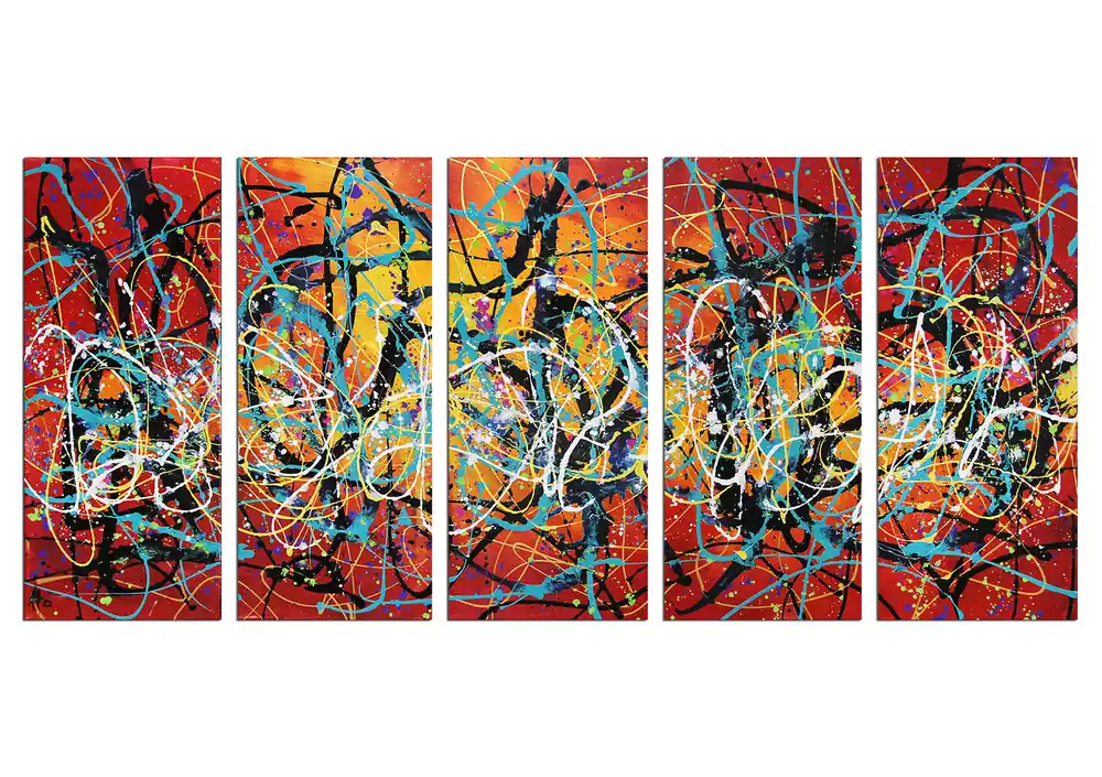 G. Hung: "Entropie VIII", abstrakte Originalkunst/ Unikat Preiswert