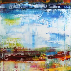 G. HUNG: "Himmelsfenster I", abstrakte Originalkunst (Unikat) Angebot