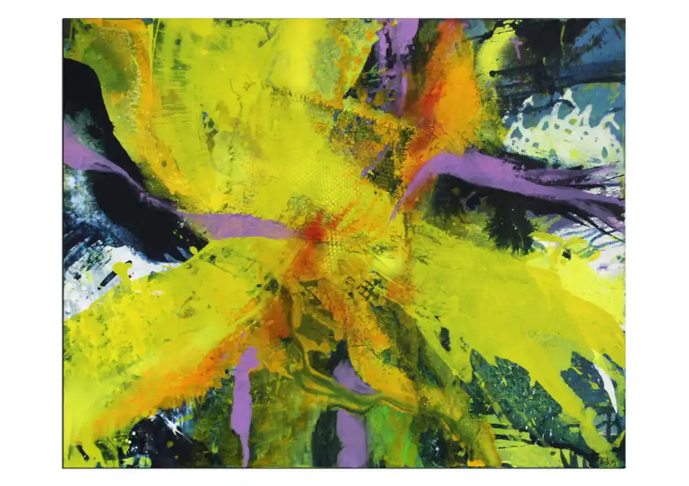 Acrylmalerei abstrakt, M.Rick: "Splash" (A) Neuheit