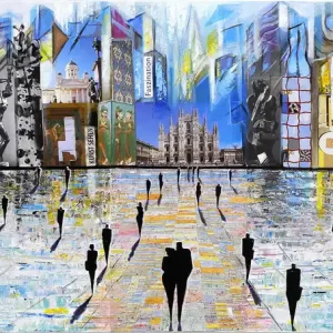 Kunstdruck, signiert, K. Namazi: "City Day", limitierte Edition, Nr. 1/100 Bestpreis