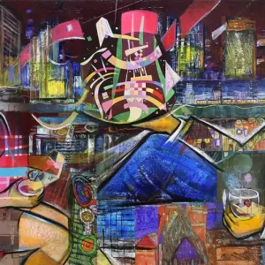 Kunstdruck, signiert, K. Namazi: "Magic Night I", Edition, Nr. 1/100 Saisonangebot