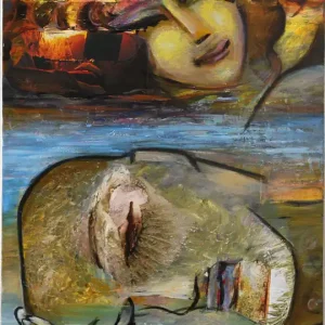 Moderne Kunst, K. Namazi: "Fragmente eines Traums I", (Original/Unikat) Garantierte Lieferung
