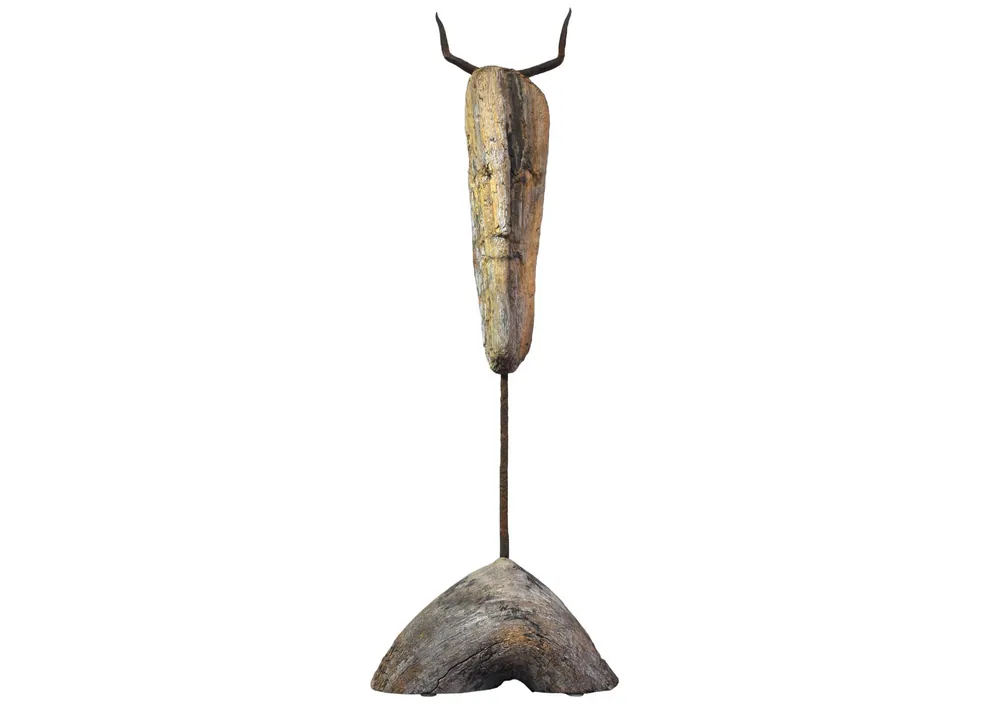 Preisknaller A. Larrett: "Schaman", moderne Skulptur, Original/Unikat