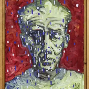 Echt C. Blechschmidt: "Herr B", Original/Unikat, zeitgenössisches Ölgemälde
