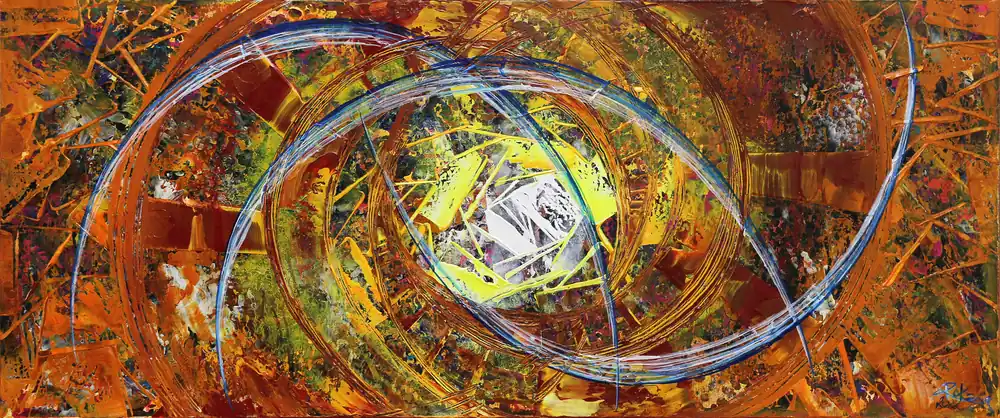 R. König: "New Horizons I", abstraktes Originalgemälde (Unikat) Nur Heute