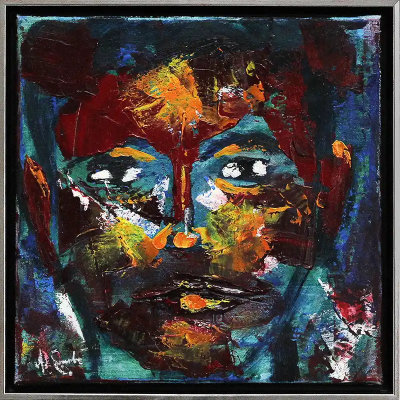 A.Garbe: "Self", gerahmtes Originalgemälde (Unikat) Markenware