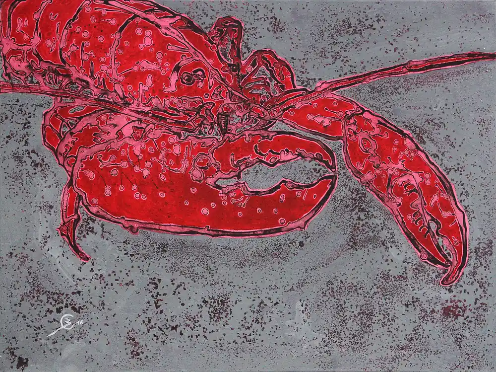 Schnäppchen C. Blechschmidt: "Herbert", Original/Unikat, zeitgenössisches Acrylgemälde