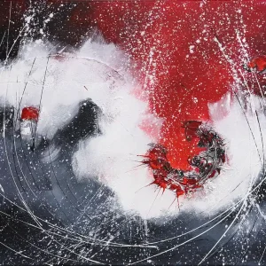 Maya: "Roter Impuls", originales Acrylbild (Unikat) Jetzt Bestellen