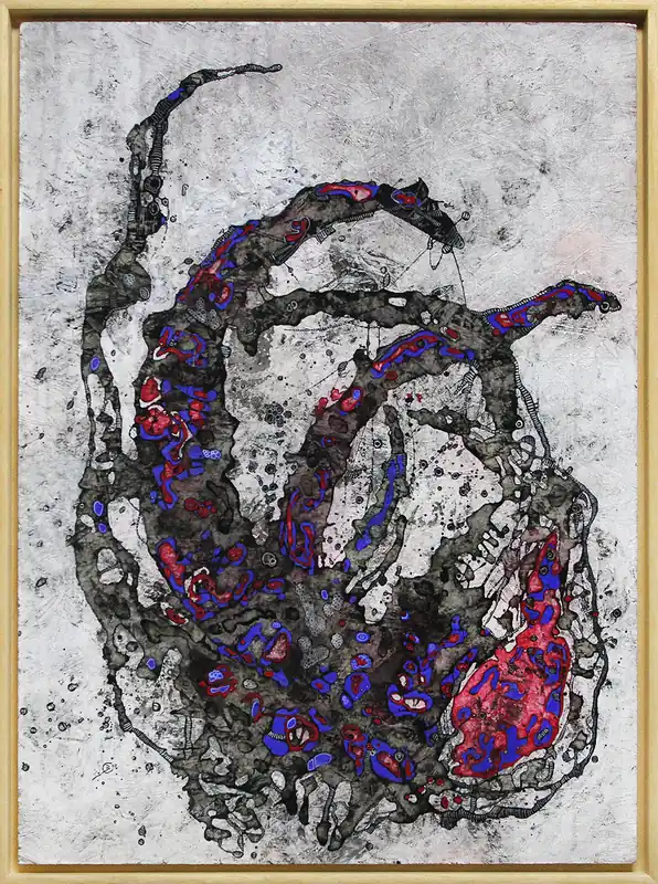 Sichere Zahlung C. Blechschmidt: "Vollgepumpter Asket", Original/Unikat, zeitgenössisches Acrylgemälde