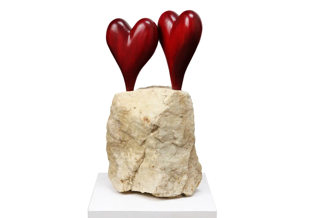 J. Zipfel : "Beisammen", Skulptur, Original/Unikat Begrenztes Angebot