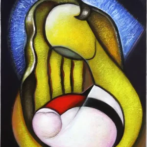 Saisonangebot Acrylgemälde , K. Namazi: "Eternal Love I", (Original/Unikat)