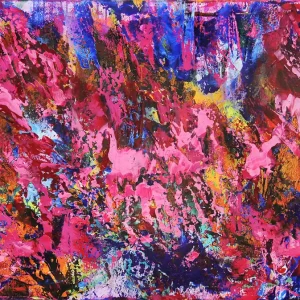 J. Fernandez: "Un Jardin en la Alhambra I", Originalgemälde (Unikat), Acrylbilder Letzte Chance