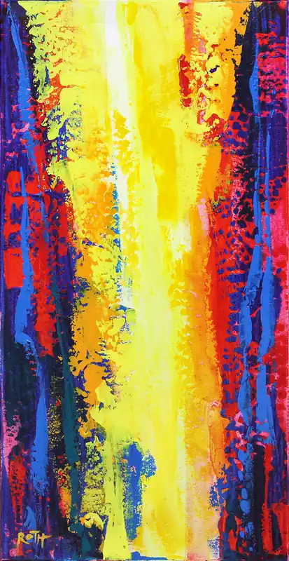L.Roth: "Summertime", originales Acrylgemälde (Unikat) Finale Aktion