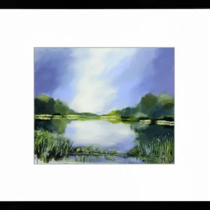 Limitierte Edition auf Papier, M. Kühne: "Waldsee", signierter Fineartprint, Nr. 1/150 Sichere Zahlung