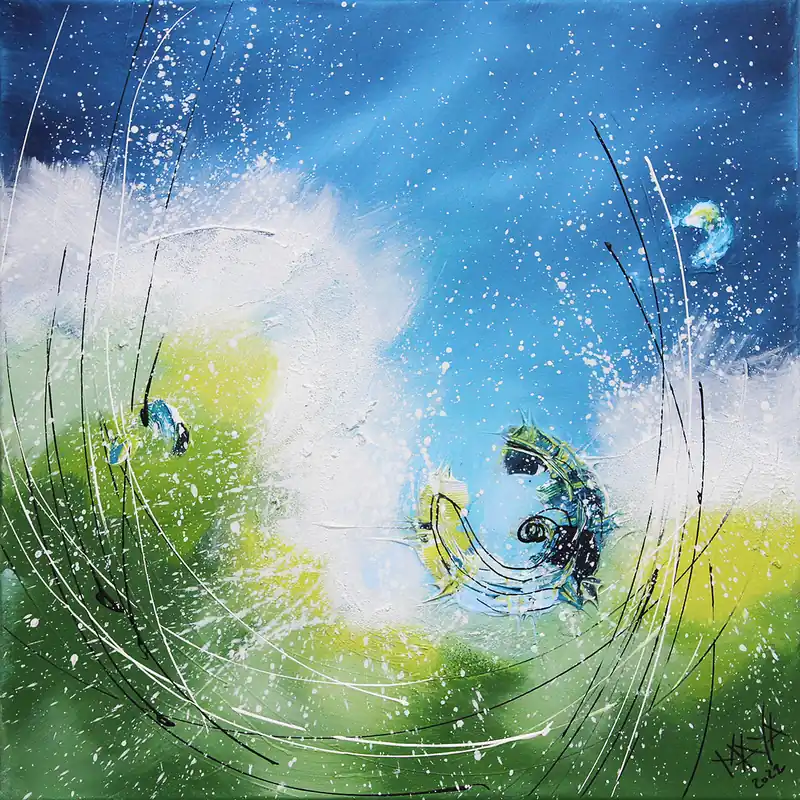 Beliebt Maya: "Sunny day", originales Acrylbild (Unikat)