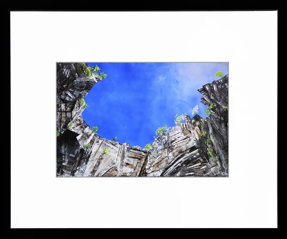 Heißes Angebot Limitierte Edition auf Papier, A. Garbe: "The Edge of Jim Jim", signierter Fineartprint, Nr. 1/150