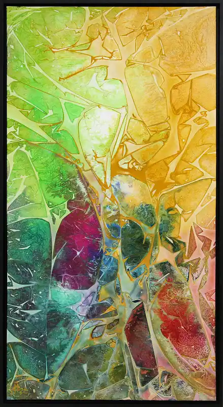 Sichere Zahlung G. Hung: "Nature Rising II", gerahmtes Originalgemälde (Unikat)