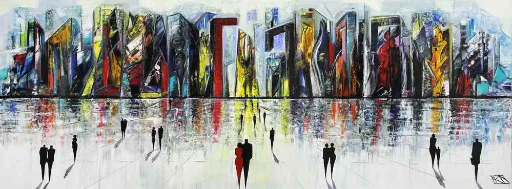 K. Namazi: "Verborgene Formen V", originales Acrylgemälde (Unikat) Saisonangebot