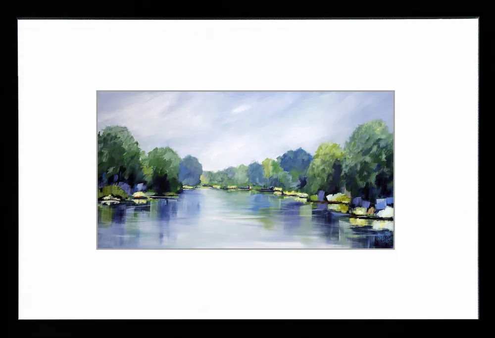 Limitierte Edition auf Papier, M. Kühne: "Ruhe am See", signierter Fineartprint, Nr. 1/150 Kracherpreis