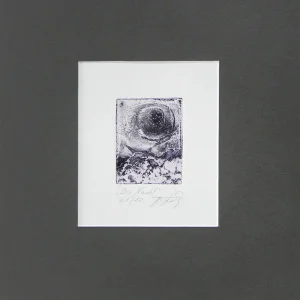 A. Larrett: "Die Nacht (schwarz)", Originalgrafik, Kaltnadelradierung Aktuell