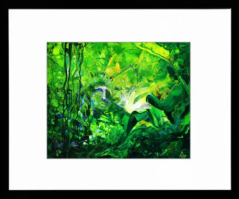 Limitierte Edition auf Papier, A. Garbe: "Welcome", signierter Fineartprint, Nr. 3/99 Schnäppchen