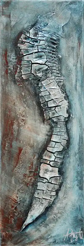 A. Freymuth: "Versteinerung III", Originalgemälde (Unikat) Kostenfreie Lieferung