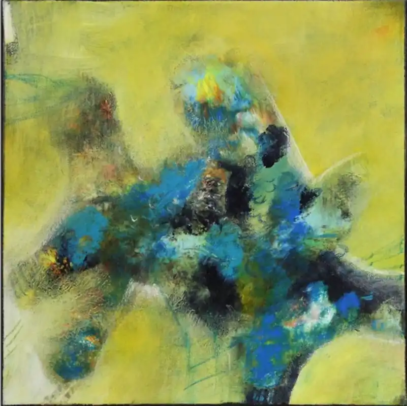 Bestseller Acrylmalerei abstrakt. M.Rick: "Kleines Farbspiel"
