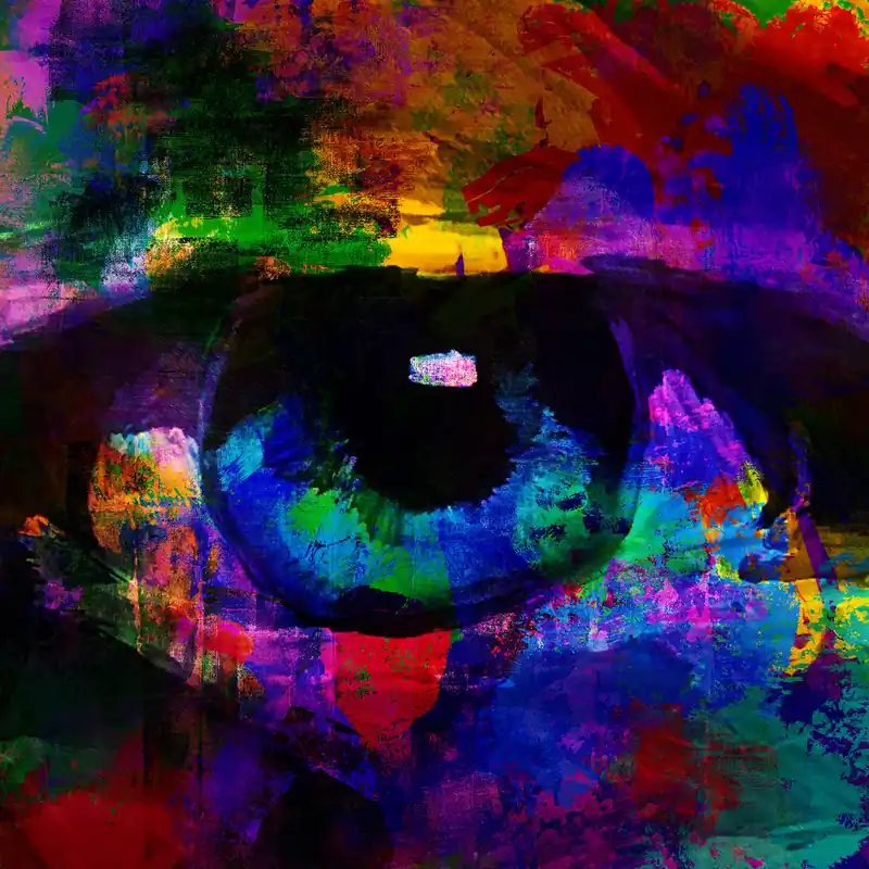 H. Mühlbauer-Gardemin: "Der Blick", Moderne Pop Art, Original/serielles Unikat Bestseller