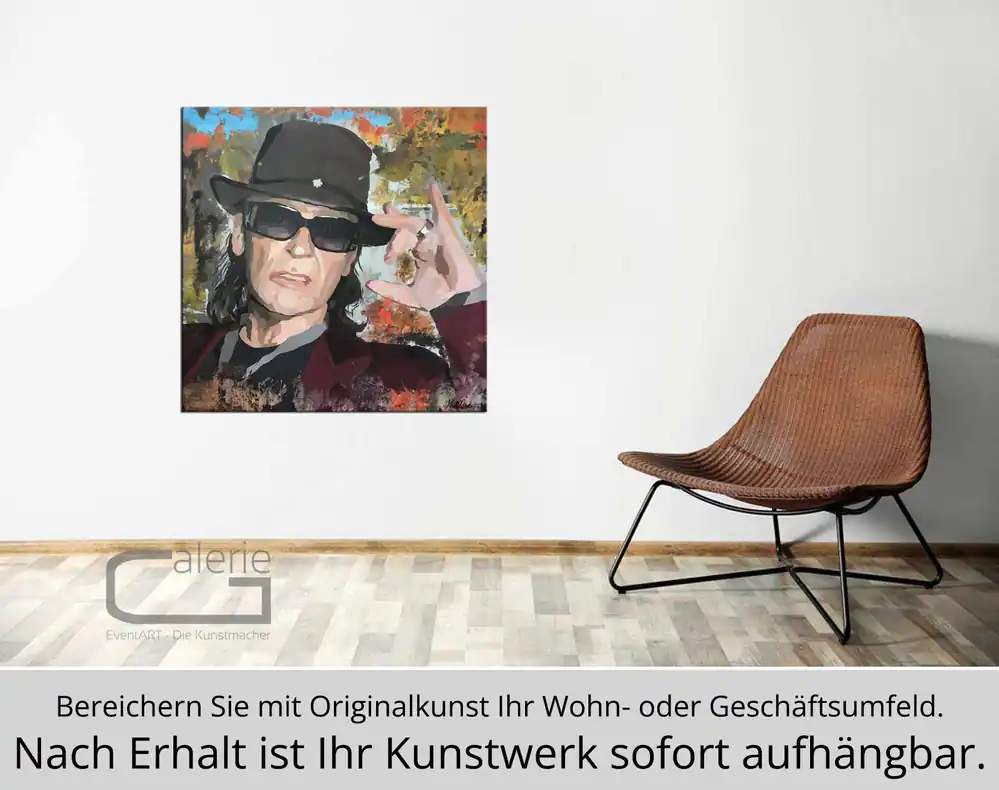 H. Mühlbauer-Gardemin: "Udo Lindenberg", Moderne Pop Art, Original/serielles Unikat Billig