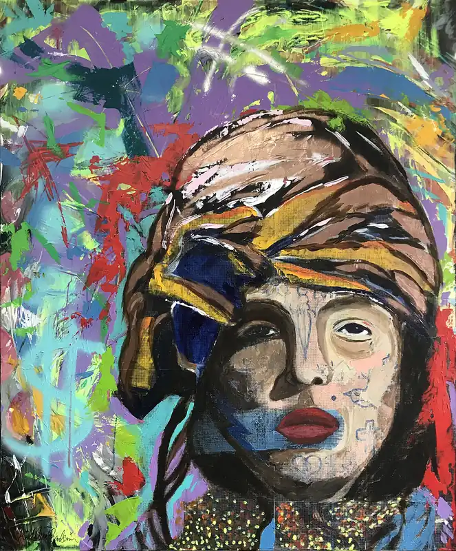 H. Mühlbauer-Gardemin: "Frauenportrait", Moderne Malerei, Original/Unikat Markenware