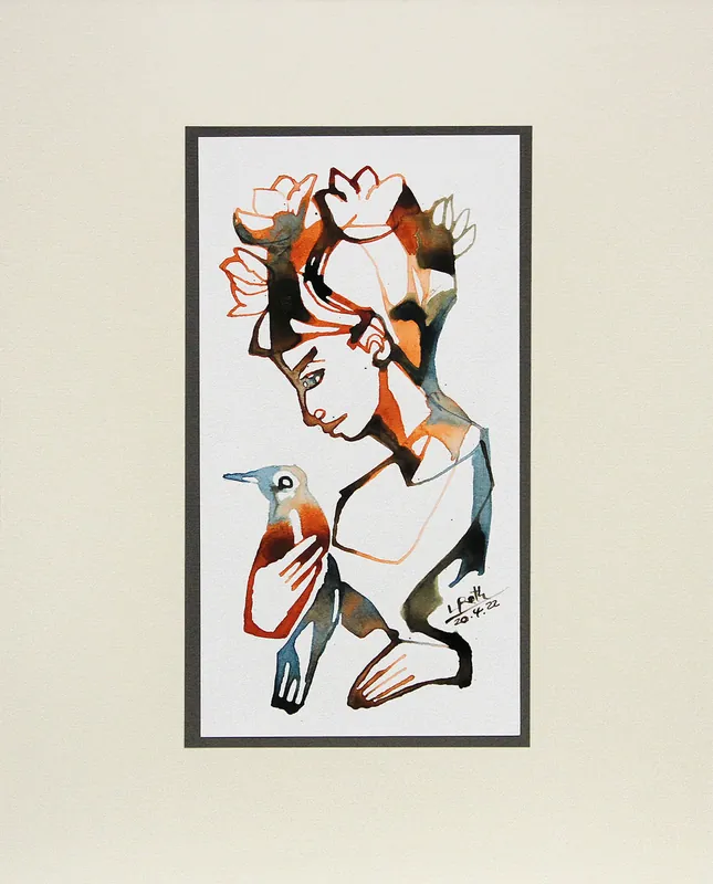 Angebot L. Roth: "Harmonie II", originale Grafik/Zeichnung (Unikat)