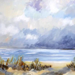 M. Kühne: "Sturmwolken", Edition, signierter Kunstdruck Expressversand