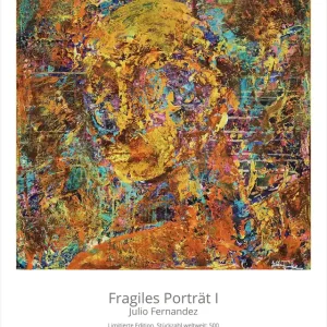 Top-Seller Limitierte Edition auf Papier, J. Fernandez "Fragiles Porträt", Fineartprint, Kollektion E&K