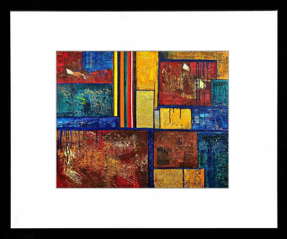 Limitierte Edition auf Papier, A. Garbe: "Melting Pot", signierter Fineartprint, Nr. 2/150 Direktkauf