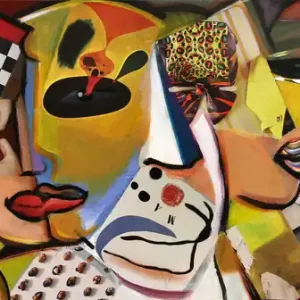 K. Namazi: "Future Faces", Edition, signierter Kunstdruck. Nr. 2/100 Abverkauf