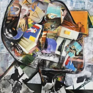 Kostenloser Rückversand K. Namazi: "The Thinker II", modernes Originalgemälde (Unikat) (ri, A)