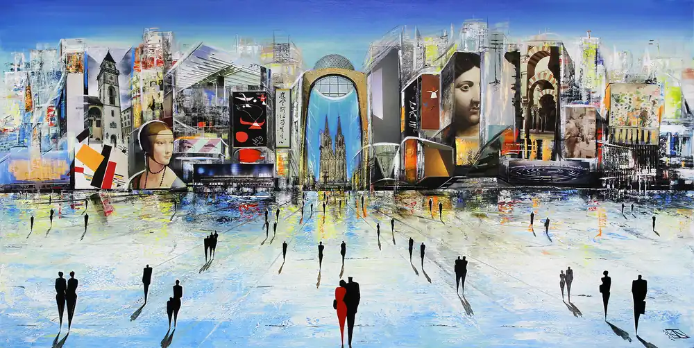 Preisreduziert K. Namazi: "Kulturreise I", Edition, signierter Kunstdruck, Nr. 3/100