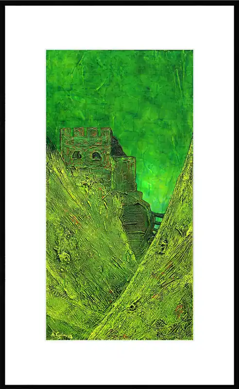 Nur Für Kurze Zeit A. Garbe: "Schutzwall", Edition auf Papier, Nr. 1/150, signierter Kunstdruck
