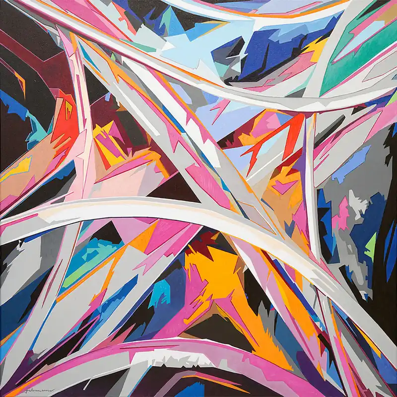 U. Fehrmann: "Always and everywhere III", Edition, signierter Kunstdruck auf Leinwand Angebot
