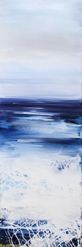 Nur Für Kurze Zeit M.Kühne: "Wintermeer", modernes Originalgemälde (Unikat)