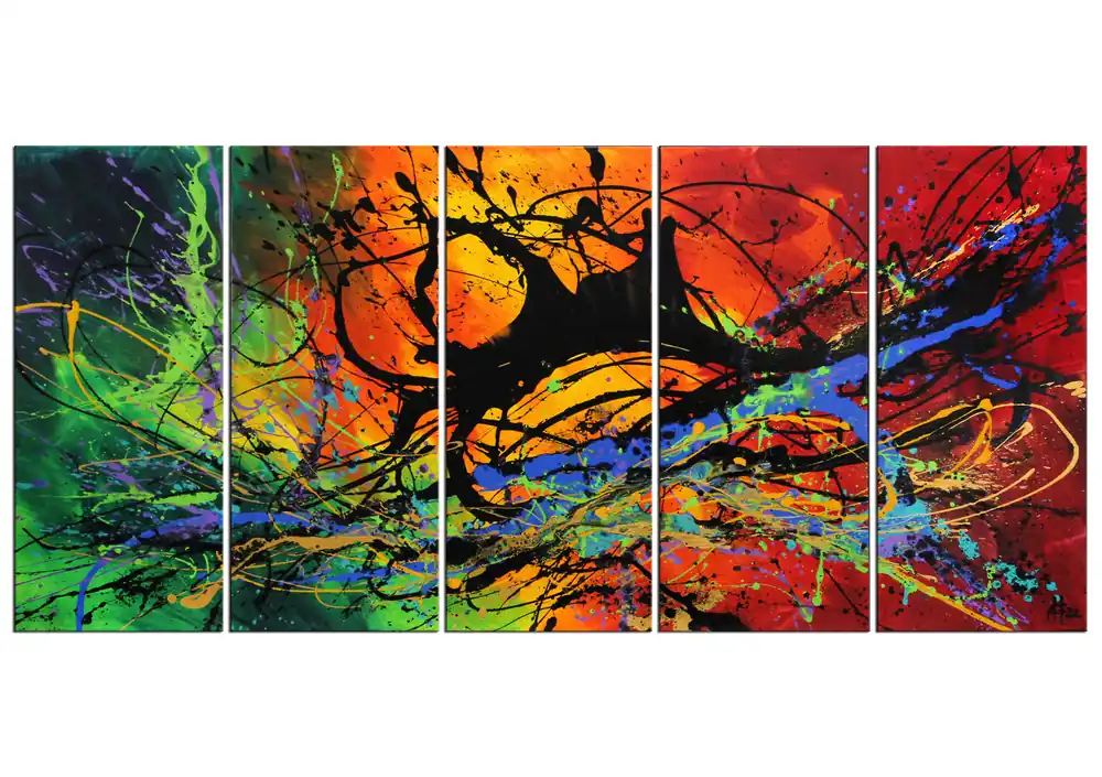 Markenprodukt G. Hung: "Entropie I", abstrakte Originalkunst (Unikat)