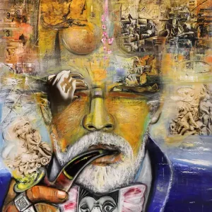 Knallerangebot K. Namazi: "The World in my Head", Edition, signierter Kunstdruck, Nr. 1/100