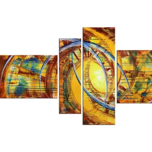 Kostenfreie Lieferung R. König: "Pandeistische Ästhetik I", mehrteilige Acrylbilder, Originalgemälde (Unikat)