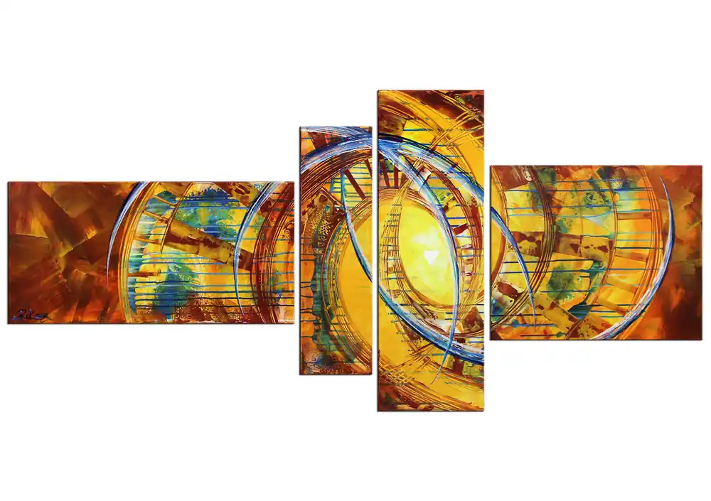 Kostenfreie Lieferung R. König: "Pandeistische Ästhetik I", mehrteilige Acrylbilder, Originalgemälde (Unikat)