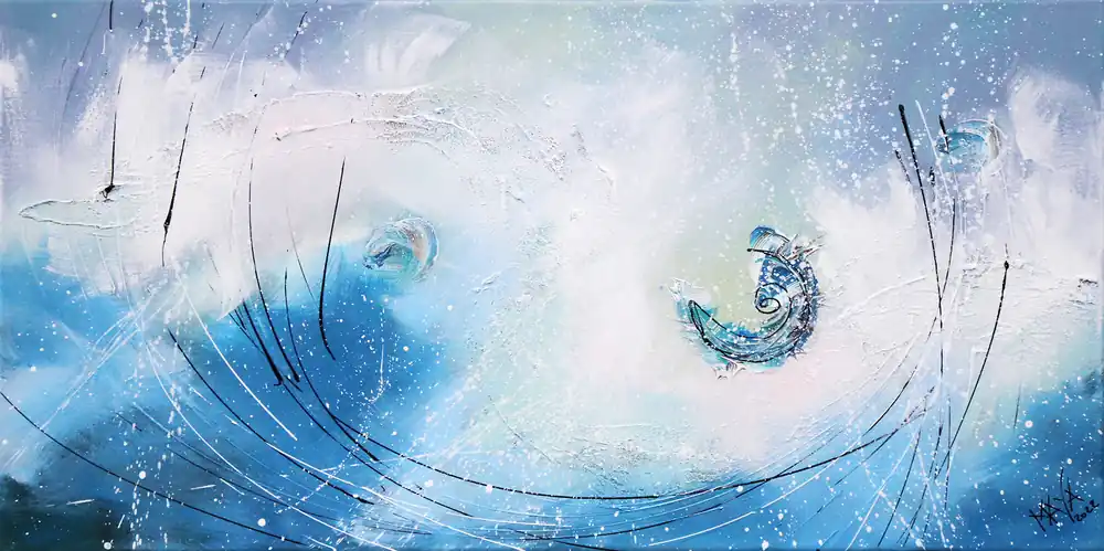 Maya: "Schwebend", Originale Acrylbilder (Unikat) Schneller Versand