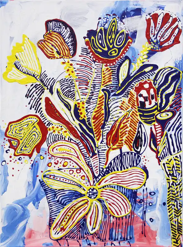 V. Kuhn: "Bouquet", Originalgemälde (Unikat) (A) Schnäppchen
